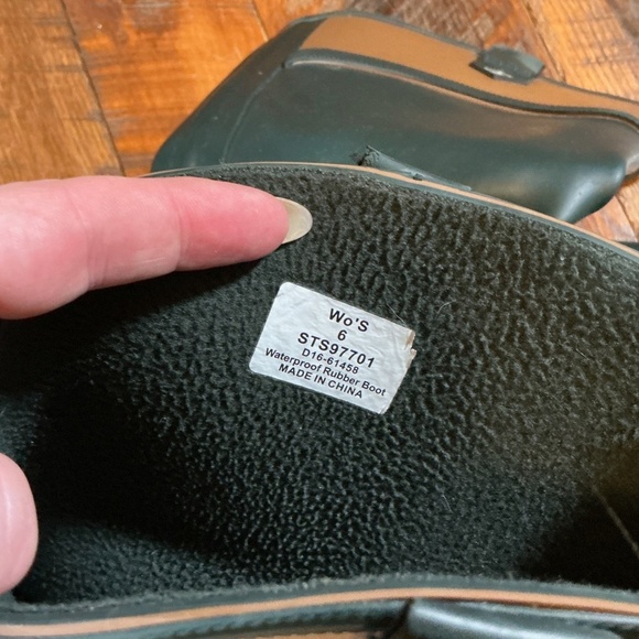 Sperry Women’s Nellie Kate Waterproof Rain Boots Black Brown Size 6 - Picture 7 of 7